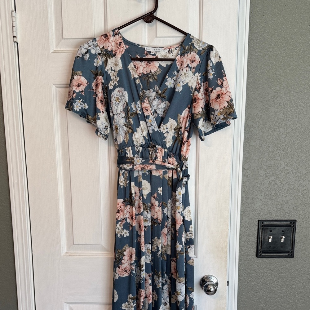 Floral Wrap Maxi Dress - Baltic Born